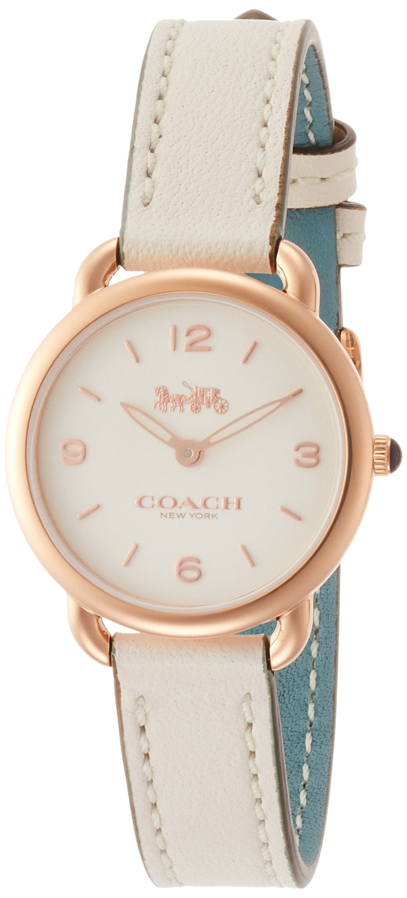 Coach Delancey White Dial White Leather Strap Watch for Women - 14502790 Buy Now By Coach