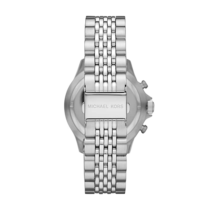 Michael Kors Bayville Chronograph Black Dial Silver Steel Strap Watch For Men - MK8749 Buy Now By Michael Kors