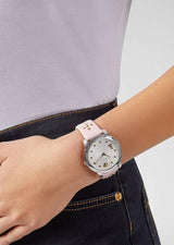 Versace Audrey Quartz White Dial Pink Leather Strap Watch for Women - VELR00119 Buy Now By Versace