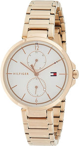 Shop Tommy Hilfiger Angela Quartz White Dial Rose Gold Steel Strap Watch for Women - 1782124 in USA