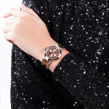 Guess Crystal Clear Rose Gold Dial Rose Gold Steel Strap Watch for Women - GW0470L3 Buy Now By Guess