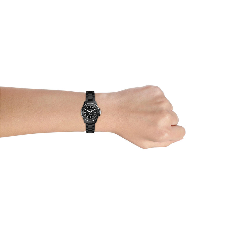Fossil FB-01 Three-Hand Black Dial Black Ceramic Strap Watch for Women - CE1108 Buy Now By Fossil
