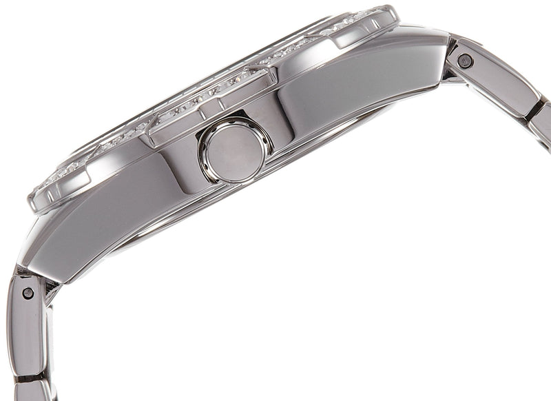 Guess Luna Diamonds Silver Dial Silver Steel Strap Watch for Women - W0729L1 Buy Now By Guess