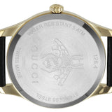 Gucci G-Timeless Mother of Pearl Dial Black Leather Strap Watch For Women - YA1264044 Buy Now By Gucci