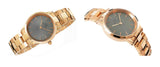 Daniel Wellington Iconic Link Grey Dial Gold Steel Strap Watch For Women - DW00100334 Buy Now By Daniel Wellington