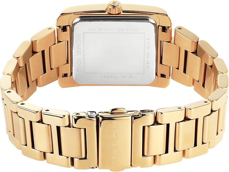 Michael Kors Emery Three-Hand Crystals Silver Dial Gold Steel Strap Watch for Women - MK4643 Buy Now By Michael Kors
