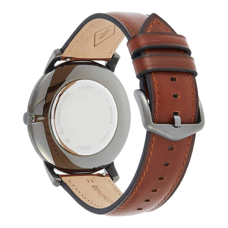 Fossil Dillinger Luggage Chronograph Green Dial Brown Leather Strap Watch for Men - FS5734 Buy Now By Fossil