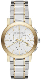 Burberry The City White Dial Two Tone Steel Strap Watch for Men - BU9751 Buy Now By Burberry