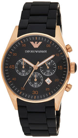 Emporio Armani Sportivo Black Dial Black Steel Strap Watch For Men - AR5905 Buy Now By Emporio Armani