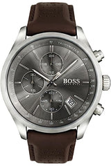 Hugo Boss Skymaster Grey Dial Brown Leather Strap Watch for Men - 1513787 Buy Now By Hugo Boss