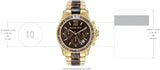 Michael Kors Everest Chronograph Brown Dial Two Tone Steel Strap Watch For Women - MK6973 Buy Now By Michael Kors