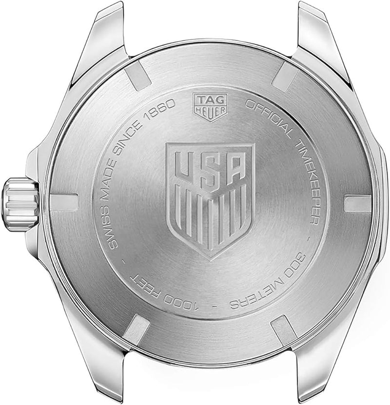 Shop Tag Heuer Aquaracer Automatic Match Timer Black Dial Silver Steel Strap Watch for Men - WAY201G.BA0927 in USA