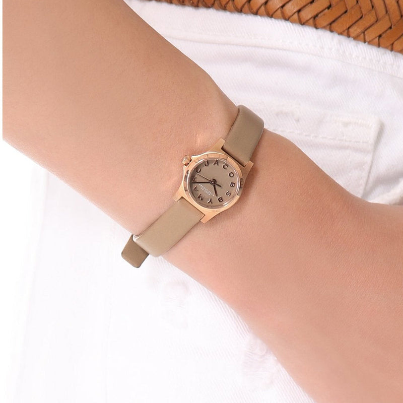 Marc Jacobs Henry Dinky Grey Dial Grey Leather Strap Watch for Women - MBM1239 Buy Now By Marc Jacobs