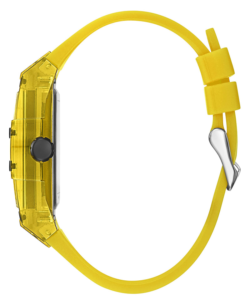 Guess Phoenix Multi Function Black Dial Yellow Rubber Strap Watch for Men - GW0203G6 Buy Now By Guess