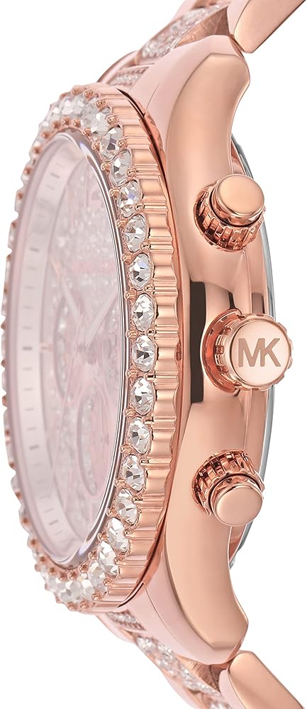 Michael Kors Layton Chronograph Rose Gold Dial Rose Gold Steel Strap Watch For Women - MK7285 Buy Now By Michael Kors
