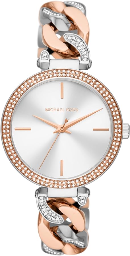 Shop Michael Kors Catelyn Quartz Silver Dial Two Tone Steel Strap Watch For Women - MK4634 in USA