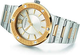 Versace Hellenyium Silver Dial Two Tone Steel Strap Watch for Women - VEVH00620