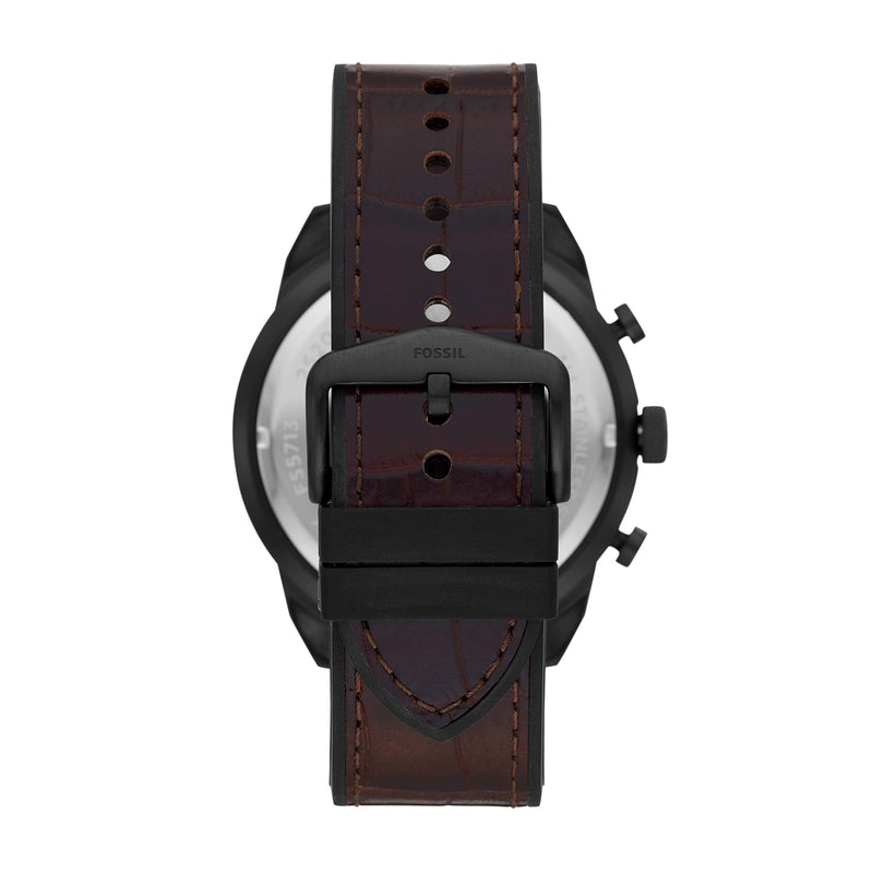 Fossil Bronson Chronograph Brown Dial Brown Leather Strap Watch for Men - FS5713 Buy Now By Fossil
