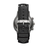 Emporio Armani Renato Chronograph Black Dial Black Leather Strap Watch For Men - AR2447 Buy Now By Emporio Armani