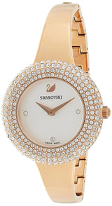 Shop Swarovski Crystal Rose Silver Dial Rose Gold Steel Strap Watch for Women - 5484073 in USA