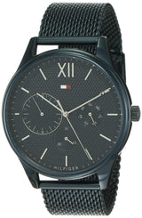 Shop Tommy Hilfiger Damon Quartz Blue Dial Blue Mesh Bracelet Watch for Men - 1791421 in USA