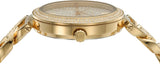 Shop Michael Kors Catelyn Crystals Gold Dial Gold Steel Strap Watch For Women - MK4674 in USA
