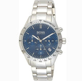 Shop Hugo Boss Talent Blue Dial Silver Steel Strap Watch for Men - 1513582 in USA