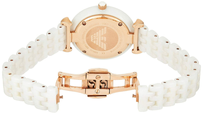 Emporio Armani Ceramica Mother of Pearl Dial White Ceramic Strap Watch For Women - AR1486 Buy Now By Emporio Armani