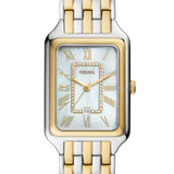 Fossil Raquel Three Hand Mother of Pearl Dial Two Tone Steel Strap Watch For Women - ES5305 Buy Now By Fossil