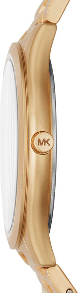 Michael Kors Slim Runway Quartz Gold Dial Gold Steel Strap Watch For Women - MK4501 Buy Now By Michael Kors