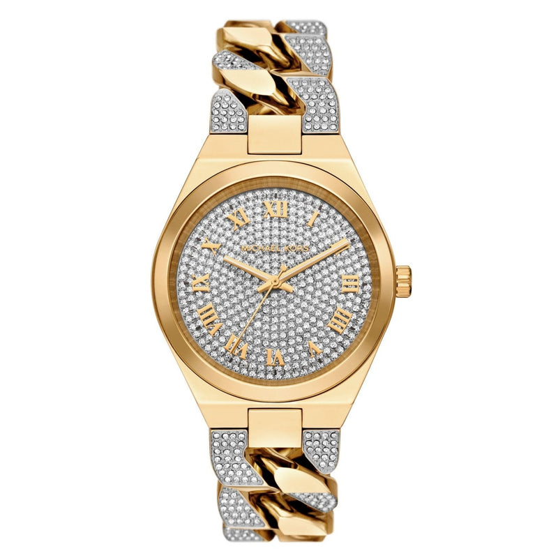 Michael Kors Lennox Pavé Crystals Silver Dial Two Tone Steel Strap Watch for Women - MK7487 Buy Now By Michael Kors