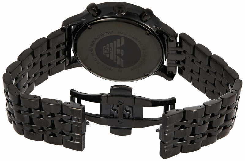 Emporio Armani Chronograph Black Dial Black Steel Strap Watch For Men - AR1934 Buy Now By Emporio Armani