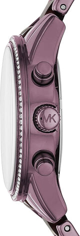 Michael Kors Ritz Chronograph Purple Dial Purple Steel Strap Watch For Women - MK6720 Buy Now By Michael Kors