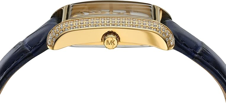 Michael Kors Emery Quartz Diamond Silver Dial Blue Leather Strap Watch For Women - MK2982 Buy Now By Michael Kors