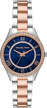 Michael Kors Lauryn Quartz Blue Dial Two Tone Steel Strap Watch For Women - MK3929 Buy Now By Michael Kors