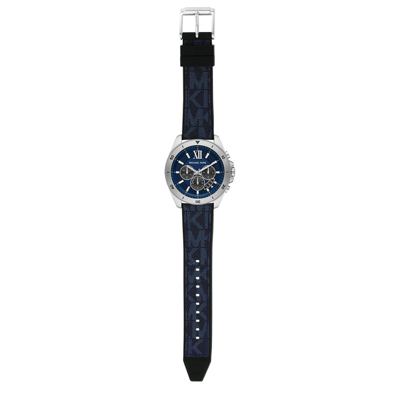 Michael Kors Brecken Chronograph Blue Dial Blue Rubber Strap Watch For Men - MK8923 Buy Now By Michael Kors
