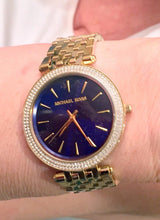 Michael Kors Darci Blue Dial Gold Steel Strap Watch for Women - MK3406 Buy Now By Michael Kors