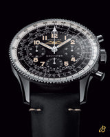 Breitling Navitimer Ref. 806 1959 Re-Edition Black Dial Brown Leather Strap Watch for Men - AB0910371B1X1