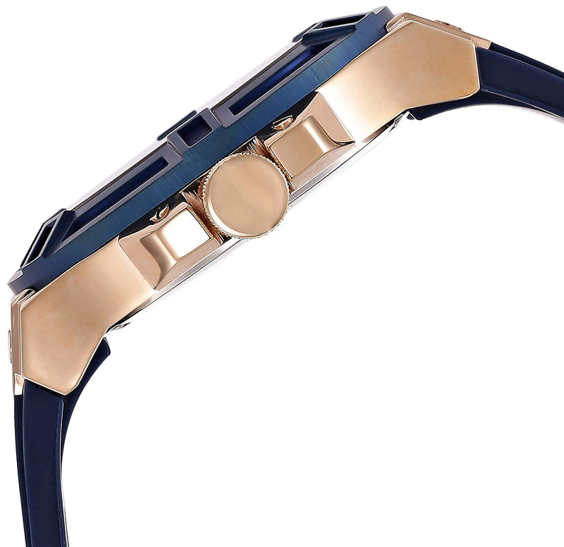 Shop Guess Rigor Blue Dial Blue Silicone Strap Watch For Men - W0247G3 in USA