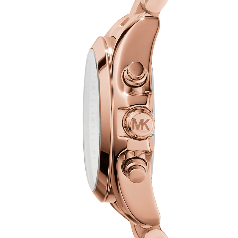 Michael Kors Bradshaw Chronograph Rose Gold Dial Rose Gold Steel Strap Watch for Women - MK5799 Buy Now By Michael Kors