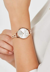 Emporio Armani Aurora Quartz Silver Dial Gold Steel Strap Watch For Women - AR11108 Buy Now By Emporio Armani