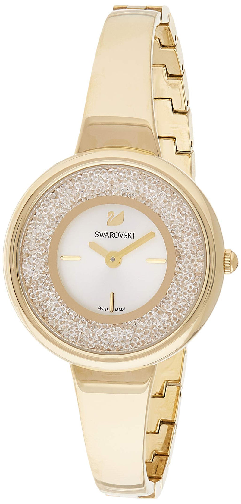 Swarovski Crystalline Bracelet White Dial Gold Steel Strap Watch for Women - 5269253 Buy Now By Swarovski