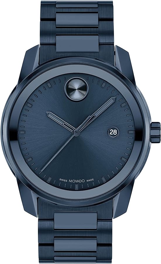 Shop Movado Bold Verso Blue Dial Blue Steel Strap Watch for Men - 3600862 in USA