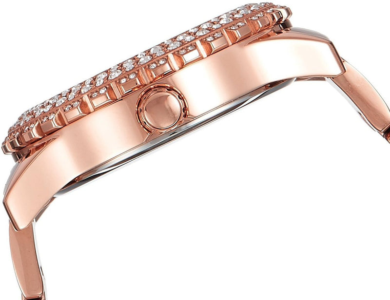 Guess Mini Surprise Analog Silver Dial Rose Gold Steel Strap Watch For Women - W0623L2 Buy Now By Guess