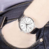 Calvin Klein Post Minimal White Dial Black Leather Strap Watch for Men - K7627120 Buy Now By Calvin Klein