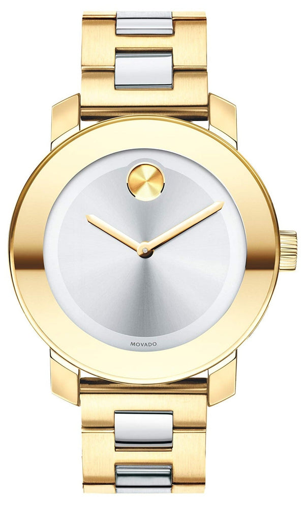 Shop Movado Bold Silver Dial Two Tone Steel Strap Watch for Women - 3600129 in USA