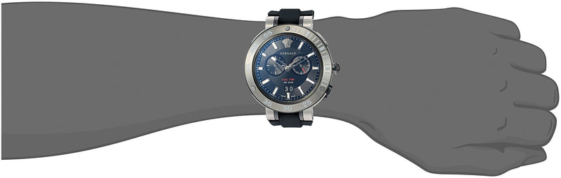 Versace V Extreme Chronograph Black Tone Dial Black Rubber Strap Watch for Men - VCN020017 Buy Now By Versace