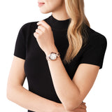 Michael Kors Camille Quartz White Dial Rose Gold Steel Strap Watch For Women - MK7256 Buy Now By Michael Kors