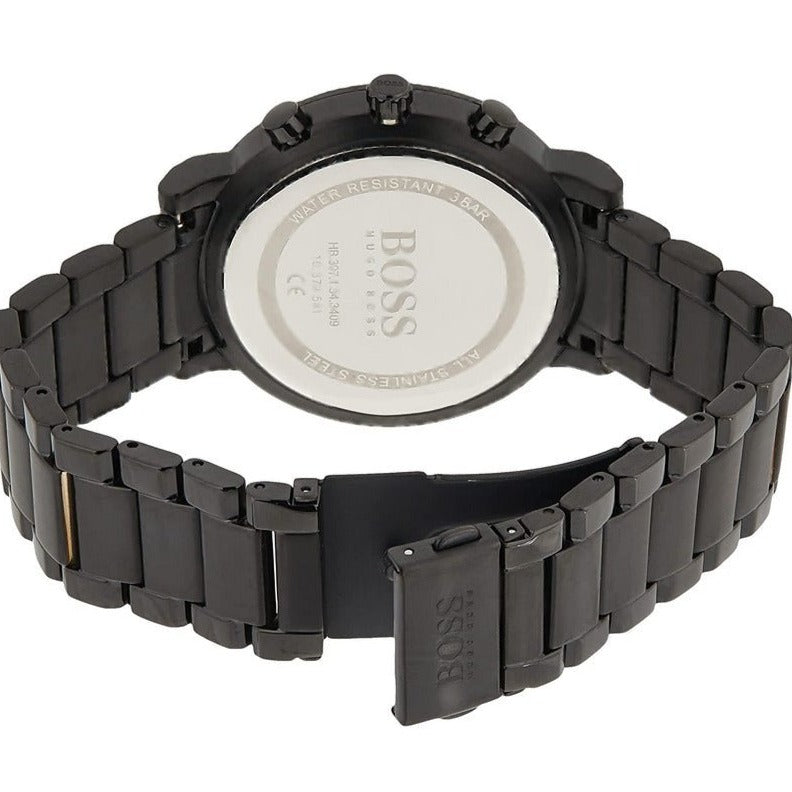 Shop Hugo Boss Integrity Black Dial Black Steel Strap Watch for Men - 1513780 in USA