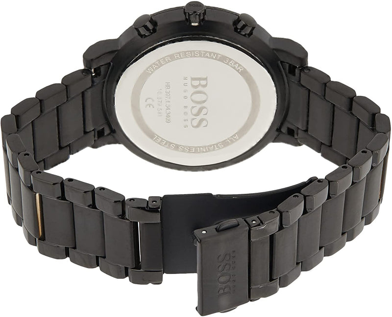 Shop Hugo Boss Integrity Black Dial Black Steel Strap Watch for Men - 1513780 in USA
